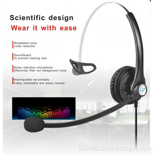 China A16 call center headset with microphone game music learning noise-cancelling